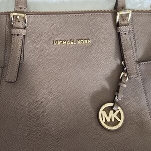 Michael Kors Taupe Tote Bag